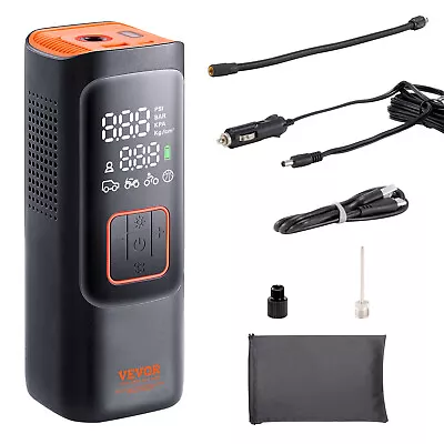 VEVOR Tire Inflator Portable Air Compressor 7800mAh 2X Faster 160PSI Auto-Off • $39.11