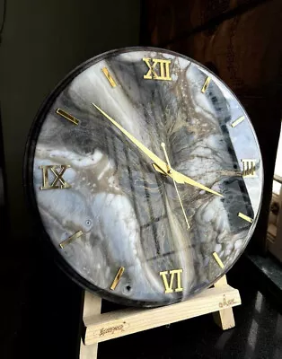 Antique Table Wall Clock - Classic Timepiece - Rustic Home Decor - Wooden Frame • $56.99