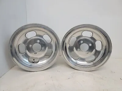 Pair Of Vintage NOS 13x5.5 ~ 5-Slot Mag Wheels With 4x4  Bolt Pattern • $299.95