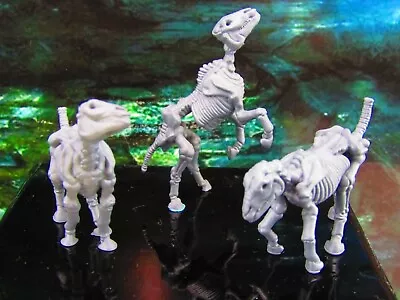 3pc Undead Skeletal Skeleton Horse Set Mini Miniature Model Character Figure • $14.99