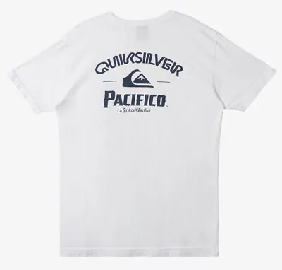 Quiksilver Men's X Pacifico Cerveza Beer Straight Shooter Tee T-Shirt • $22.99