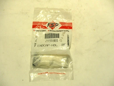 $12.99 • Buy New Genuine Oem Whirlpool 2191881 Refrigerator Door Handle End Cap