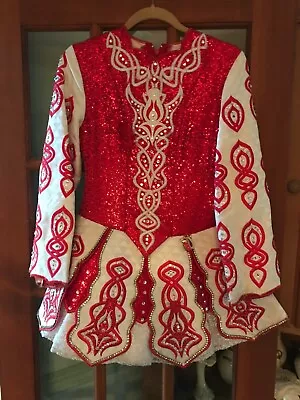 Celtic Irish Traditional Folk Step Dance Dress + Accessorie Costume From Ireland • $300