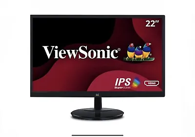 ViewSonic 22-Inch IPS 1080p LED Monitor - HDMI W/Speakers (VA2259-SMH) • $141.60