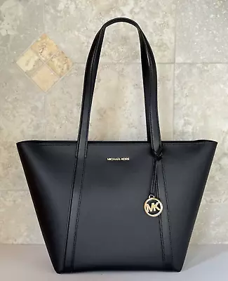 Michael Kors Pratt Large Top Zip Shoulder Tote Bag Black • $102