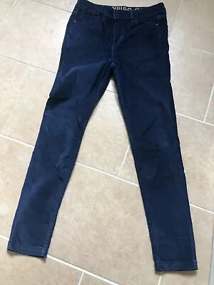 £4.99 • Buy M&S Indigo Collection Blue Velvet Skinny Jeans 10 M