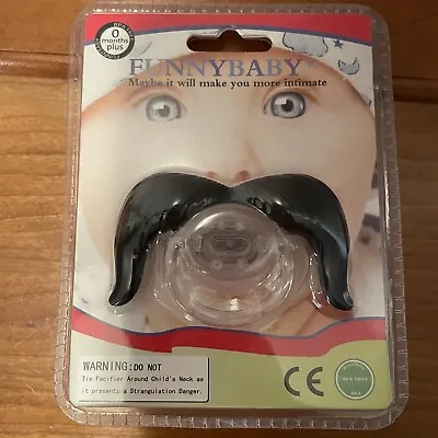 Funny Baby Mustache Pacifier 0 Months + BPA Free • $7.97