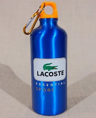 Lacoste Essential Sport Blue Stainless Steel Water Bottle 8  Tall. • £9.79