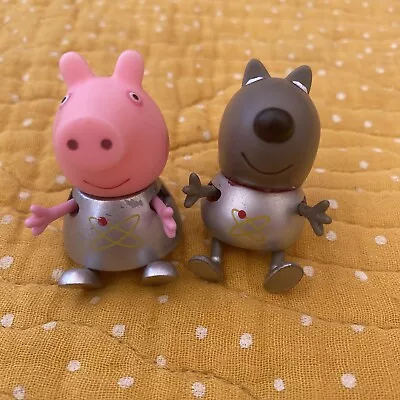 Peppa Pig Figures Moon Space Rocket Astronaut Danny Dog & Pepper Pig • £4.95