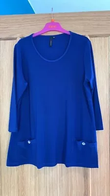 Yong Kim Swing Top Royal Blue Worn Once With Pocket Detailing • £11