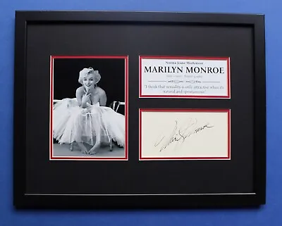 MARILYN MONROE AUTOGRAPH Framed Artistic Display Norma Jeane • $64.95