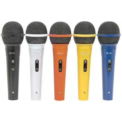 QTX Dynamic Microphones Set Of 5 Colours  • £20