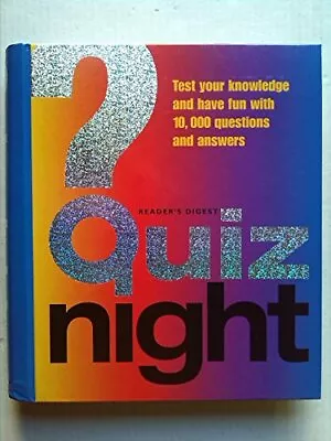 Quiz Night By Reader's Digest Book The Cheap Fast Free Post • £3.91