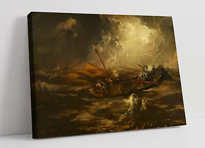 Anton Romako Sea Storm -canvas Wall Artwork Picture Print • £21.99