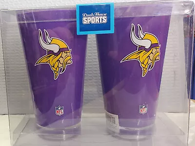 Minnesota Vikings Set Of 20 Oz Acrylic Tumblers - NFL • $19.99