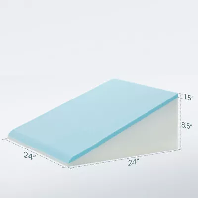24*24*10  2Layer Gel-infused Memory Foam Wedge Pillow W/Removable Washable Cover • $29.89