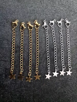 Jewellery Chain/Bracelet/Necklace Extender Gold Lobster Clip On 5CM Approx. • £3.48