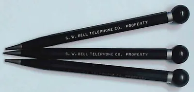 1940s VINTAGE SOUTHWESTERN BELL SYSTEM MECHANICAL PENCIL-DIALERS(3) ~ FREE SHIP • $55.88
