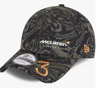 McLaren F1 New Era 9Forty Daniel Ricciardo Marble Camo Print Cap Baseball Hat • $34.99