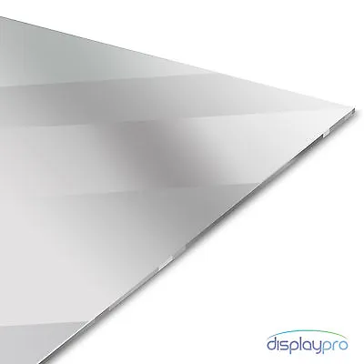 Silver Acrylic Mirror Perspex Sheet Plastic Material Panel A6 A5 A4 A3 • £34.85