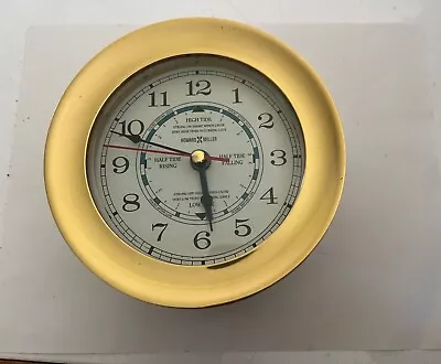 Howard Miller Brass Ship's Clock Quartz Time And Tide 613457 Please Read • $100