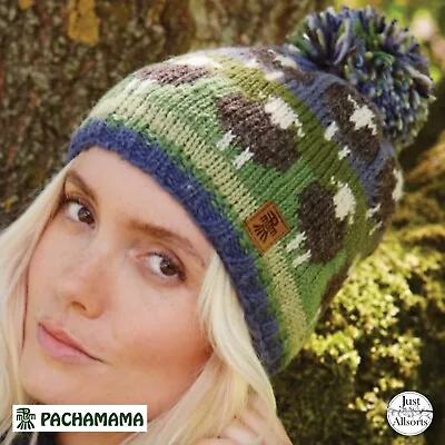 Pachamama - Wool Herdwick Hat Bobble Beanie • £22.95