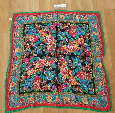 $19.99 • Buy Kenzo 100% Silk Scarf Multi-Color Floral 34” Square Women’s Paris France Flowers