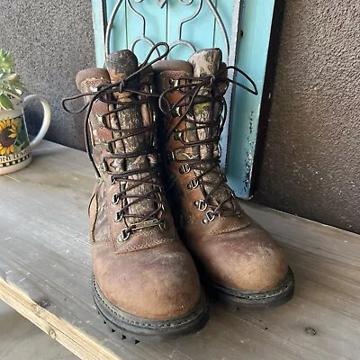 Cabelas Boots Gore-Tex Camo Iron Ridge Hiking Hunting Brown 9D • $45