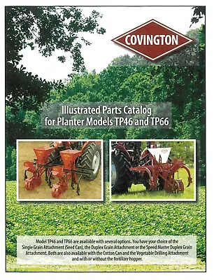 Covington 1 Or 2 Row Vegetable Planter Fertilizer Owner's Manual & Parts List • $12.95