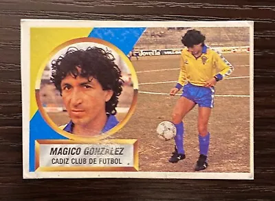 1988/1989 Magico Gonzalez Ed. Este Sticker Cut From Album Cadiz Card El Salvador • $13