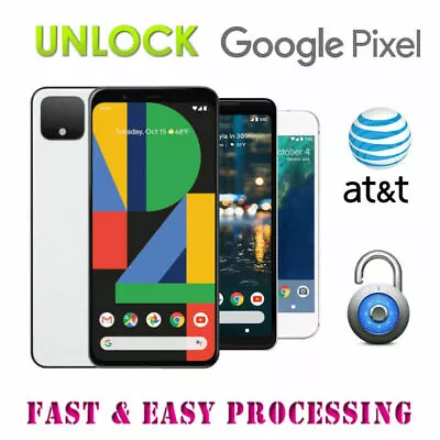 NETWORK UNLOCK CODE FOR AT&T ATT Google Pixel 4 / 4XL / 3 3a 3 XL 3a XL / 2 2XL • $4.98