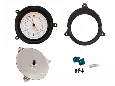 NEW WHITE FACE 1969-70 Mustang Deluxe Kit - Battery Powered Clock Spacer Lens • $249.95