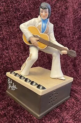 Elvis Presley Musical Porcelain Figurine ~ The Talkies Series ~ 1985 W/Papers • $17.99