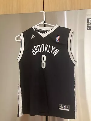 Williams #8  Brooklyn Nets Adidas Sewn Basketball  Black  Jersey Youth Large NEW • $19.47