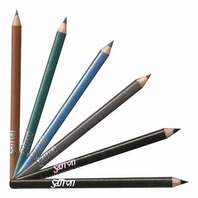 £1.99 • Buy Saffron Eyeliner Pencils Kohl Kajal Blue Green Gold Grey Black & Waterproof