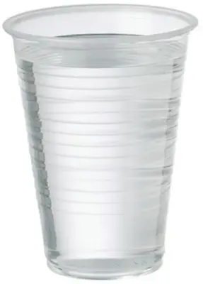 100 X Clear Disposable Plastic 7oz Cups Cold Drink Tumbler Water Cooler Cups • £7.95