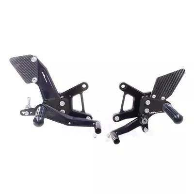 MG Biketec Rearset Kit Black Fixed Footpegs KAWASAKI ZX-6R 2007 - 2008 • $515.47