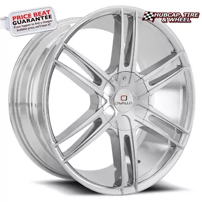 Cavallo CLV-20 Chrome - 20x8.5 - 6x127 Bolt Pattern 25mm Offset (One Wheel) • $414.71