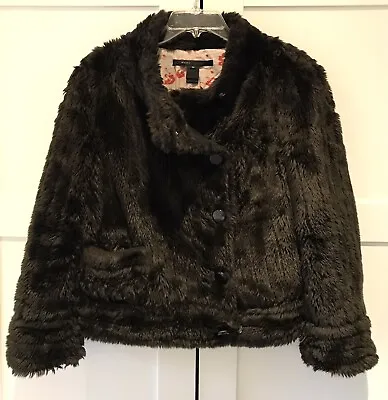 £25 • Buy Marc Jacobs Faux Fur Jacket Shaggy Coat Size M