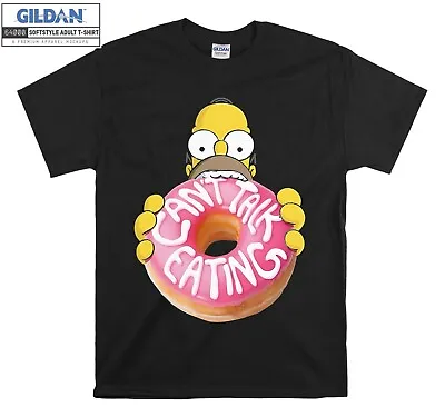 The Simpsons Homer Can't Talk T-shirt Gift Hoodie T Shirt Men Women Unisex 7469 • £11.95