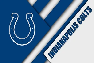 Indianapolis Colts NFL Team Football Home Decor Art Print Poster LARGE 36  X 24  • $25.99