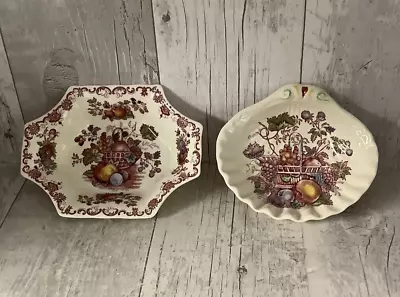 Masons Ironstone Fruit Basket Design Dishes. • £18