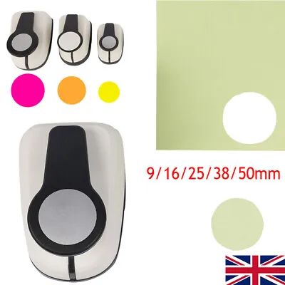 Single Hole Puncher Crafts Circle Paper Puncher Scrapbooking Craft Supplies UK • £4.69