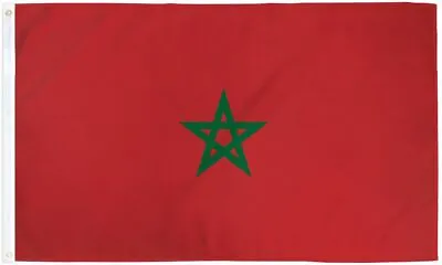 $9.89 • Buy Moroccan Flag 3x5 Ft Kingdom Morocco Country Nation Casablanca Moorish Science
