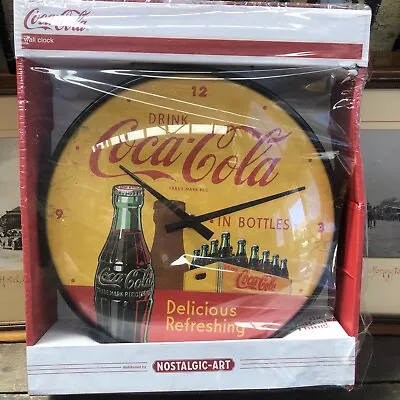 Coca Cola Wall Clock Licensed Yellow/Red Delicious • $75