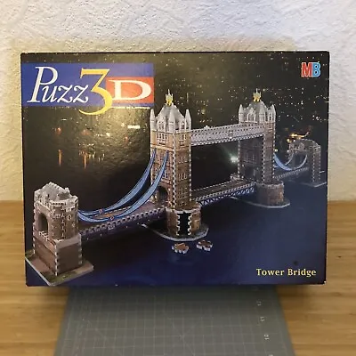 Puzz 3d Mb Games Tower Bridge 819 Piece 3d Jigsaw Puzzle Vintage Hasbro 1997  • £8.88