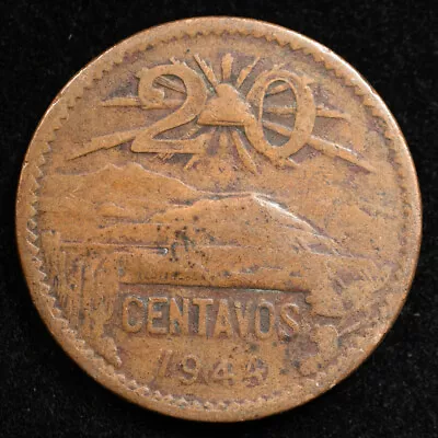 Mexico 20 Centavos 1944 Coin Inv#E354 • $2.14