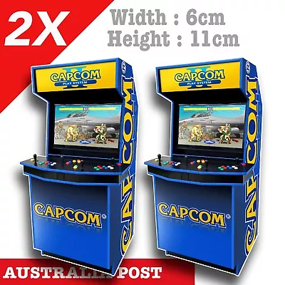 CAPCOM Arcade Game Cabinet Street Fighter Game Vintage Old Game Stickers • $7.15