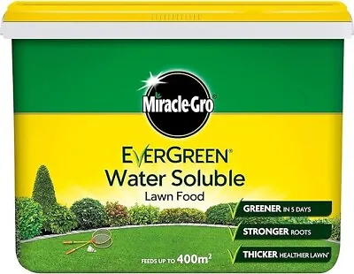 Miracle-Gro Evergreen Water Soluble Lawn Food 2kg Greener Stronger Thicker Lawn • £15.90