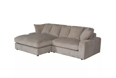 $1599 • Buy 2 Pc Sand Corduroy Reversible Sofa Sectional Living Room Furniture